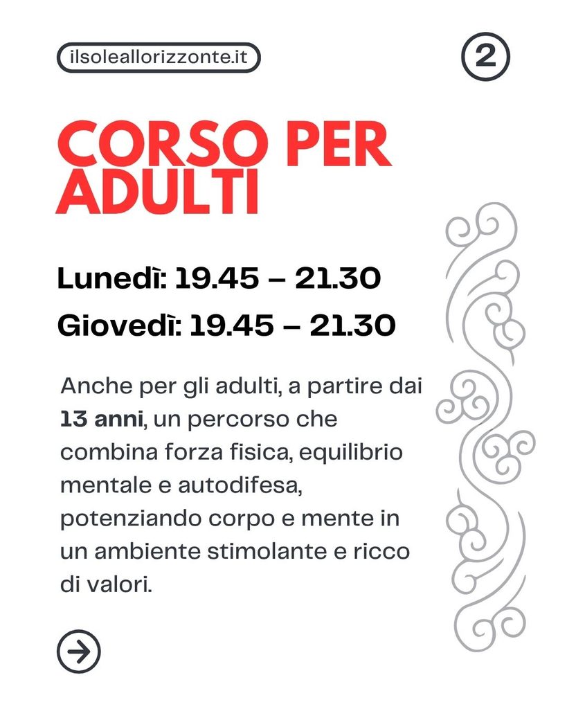 Orari del corso di Kung Fu per bambini dai 13 anni a Trento