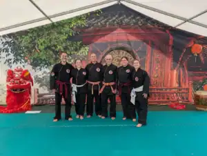 Praticanti dell'Hy Vong di Trento al ritiro internazionale di Qwan Ki Do a Ferriere 2026